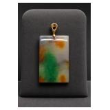 Jade Rectangular Pendant