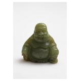 Jade Carved Laughing Buddha Figure