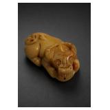 Chinese Carved Foo Dog Pendant