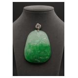 Jade Carved Landscape Pendant