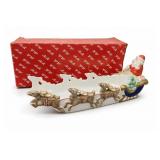 Fitz & Floyd Santa Sleigh Porcelain Figurine