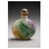 Jade Chinese Snuff Bottle With Stopper