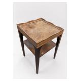 Mersman Wooden Two-Tier Tray-Top End Table