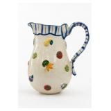 Fitz And Floyd China Figural Pitcher