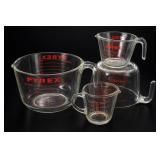 Pyrex Glass Measuring Cup Set, 4-Piece
