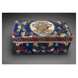 Neiman-Marcus Macau Ceramic Heraldic Crest Box