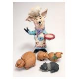 Heather Goldminc The Love Chef With Pig Figurines