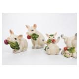 Fitz And Floyd Classics French Market Pig Set