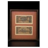 1864 Confederate $10 & $20 Currency Notes Replica