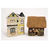 Otagiri House Cookie Jar & Ceramic Building