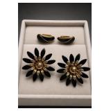 Trifari & Sarah Coventry Flower Earrings, 2 Pairs