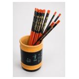 Decorative Asian Chopsticks With Brush Pot