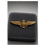 Benjamin Gold Fill US Navy Officer Insignia Pin