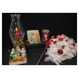 Christmas Decorations & Wreath Lot