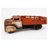 Vintage Marx Tin Litho Stake Bed Toy Truck
