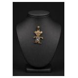 10K Gold Girl Charm Pendant 1.2g