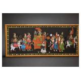 Rajasthani Royal Procession Framed Painting