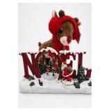 Rudolph Christmas NOEL Tabletop Scene Display