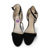Nine West Black Strappy Heels, Size 6 1/2