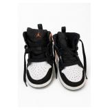 Nike Jordan 1 Mid Black Orange White Shoes
