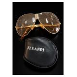 Ferrari Folding Aviator Sunglasses With Case