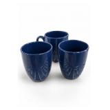 Corelle Coordinates Stoneware Blue 3-Piece Mug Set