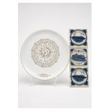 1974 Calendar Plate & Holland America Coasters