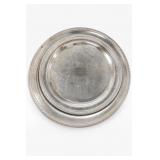 WM Rogers Engraved Floral Serving Tray