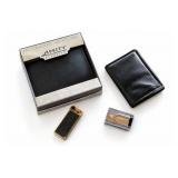 Amity Classics Leather Wallets & Two Lighters
