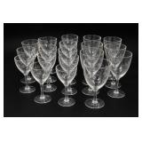 Fostoria Clear Etched Wine Glass Set