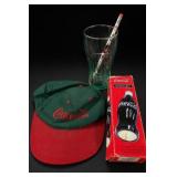 Coca-Cola Glass, Cap & Flashlight Box