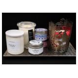 Assorted Candle Lot Including Calyan Wax Co.