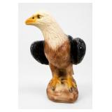 Bald Eagle Plaster Figurine on Textured Base