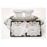 Anthropologie A Dash Of That Glass & Plate Set