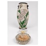 Hand Painted Floral Vase Signed Li. Bai