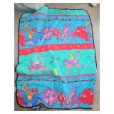 Colorful Animal Print Quilted Blanket
