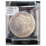 1886-S Morgan Dollar, Large Date