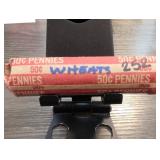 Wheat Cent Roll, 50Â¢ Pennies
