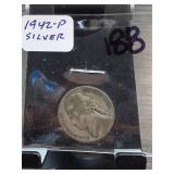 1942-P Washington Quarter, Silver