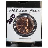 1962 Lincoln Memorial Cent, Gem Proof
