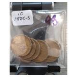 10-Coin 1925-S Lincoln Cent Group