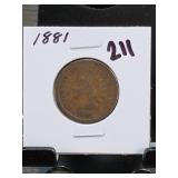 1881 Indian Head Cent