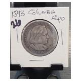 1893 Columbian Exposition Half Dollar, Silver