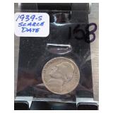 1939-S Jefferson Nickel