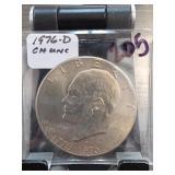 1976-D Eisenhower Bicentennial Dollar, BU
