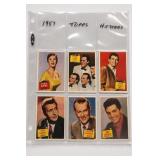 1957 Topps Hit Stars Six-Card Music Card Lot