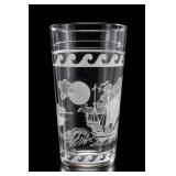 Hazel Atlas Nautical Ship Drinking Glass