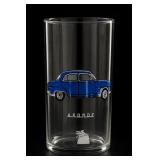 Mobil Simca Aronde Promotional Drinking Glass
