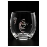Starkist Charlie Tuna Roly-Poly Rocks Glass