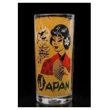 Japan Geisha Pagoda Glass Tumbler